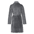 Honeycomb Fleece Zip Bathrobe, Grå