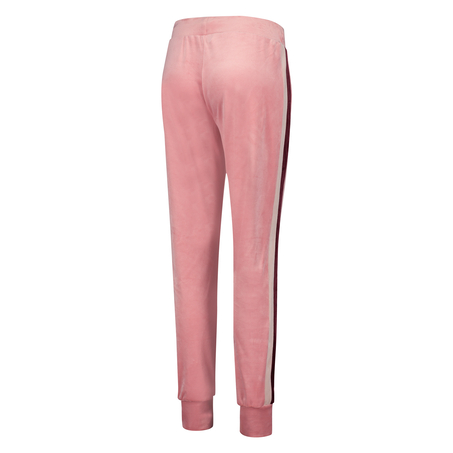 Velvet Jogging Pants, Rosa