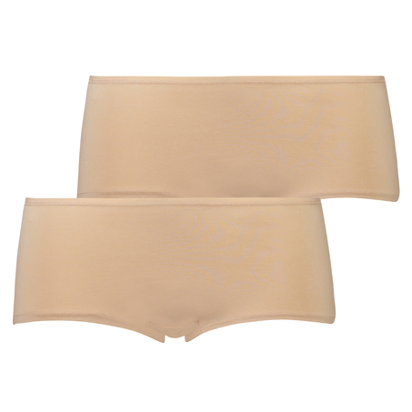 2 Kim boksere i bomull, Beige