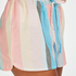 Chambray stripe pysjamasshorts, Rosa
