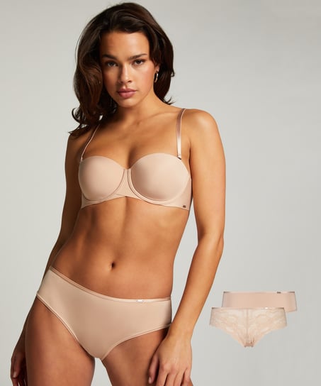 2 Angie brasilianske truser, Beige