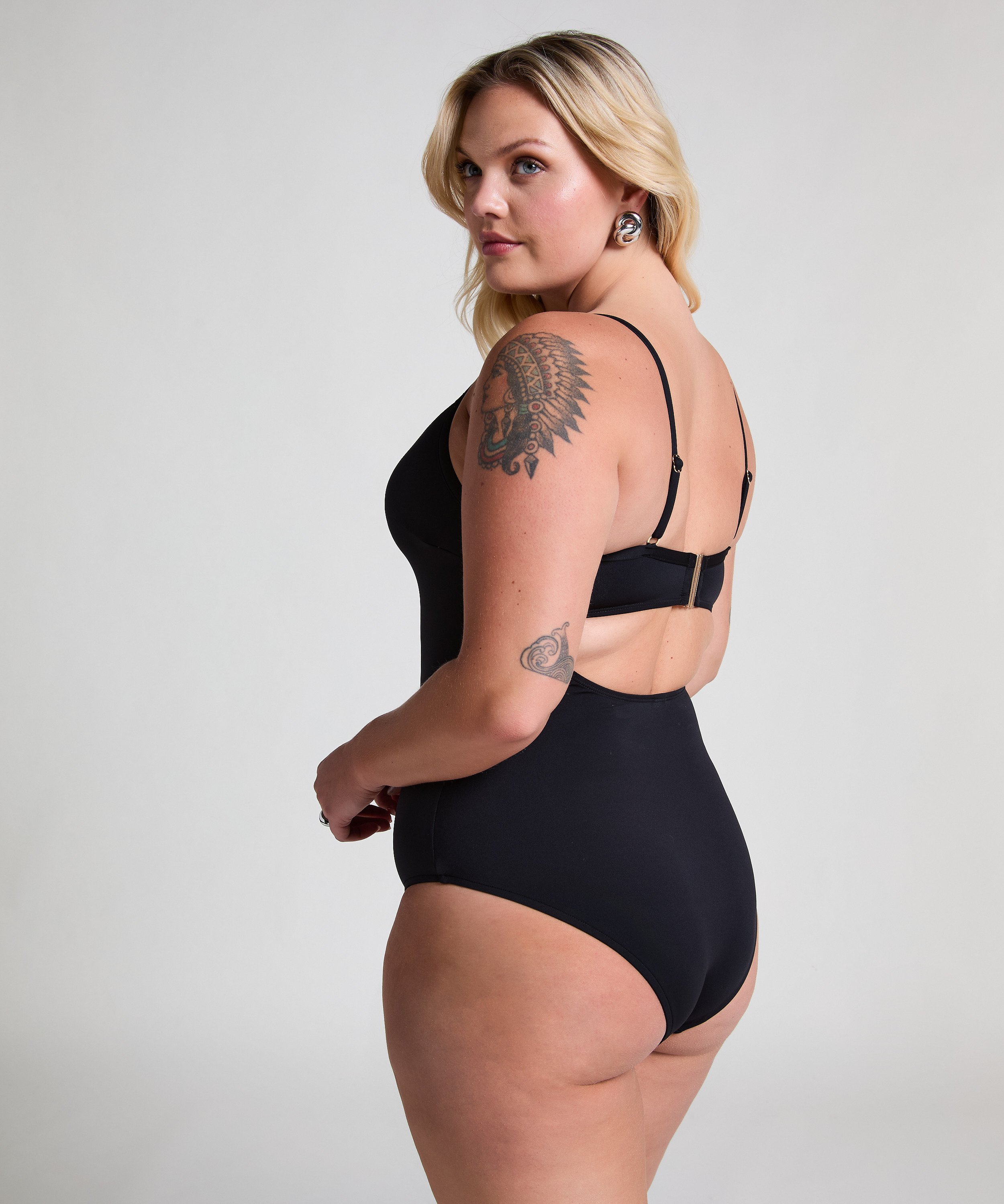 Badedrakt Neoprene, Svart, main