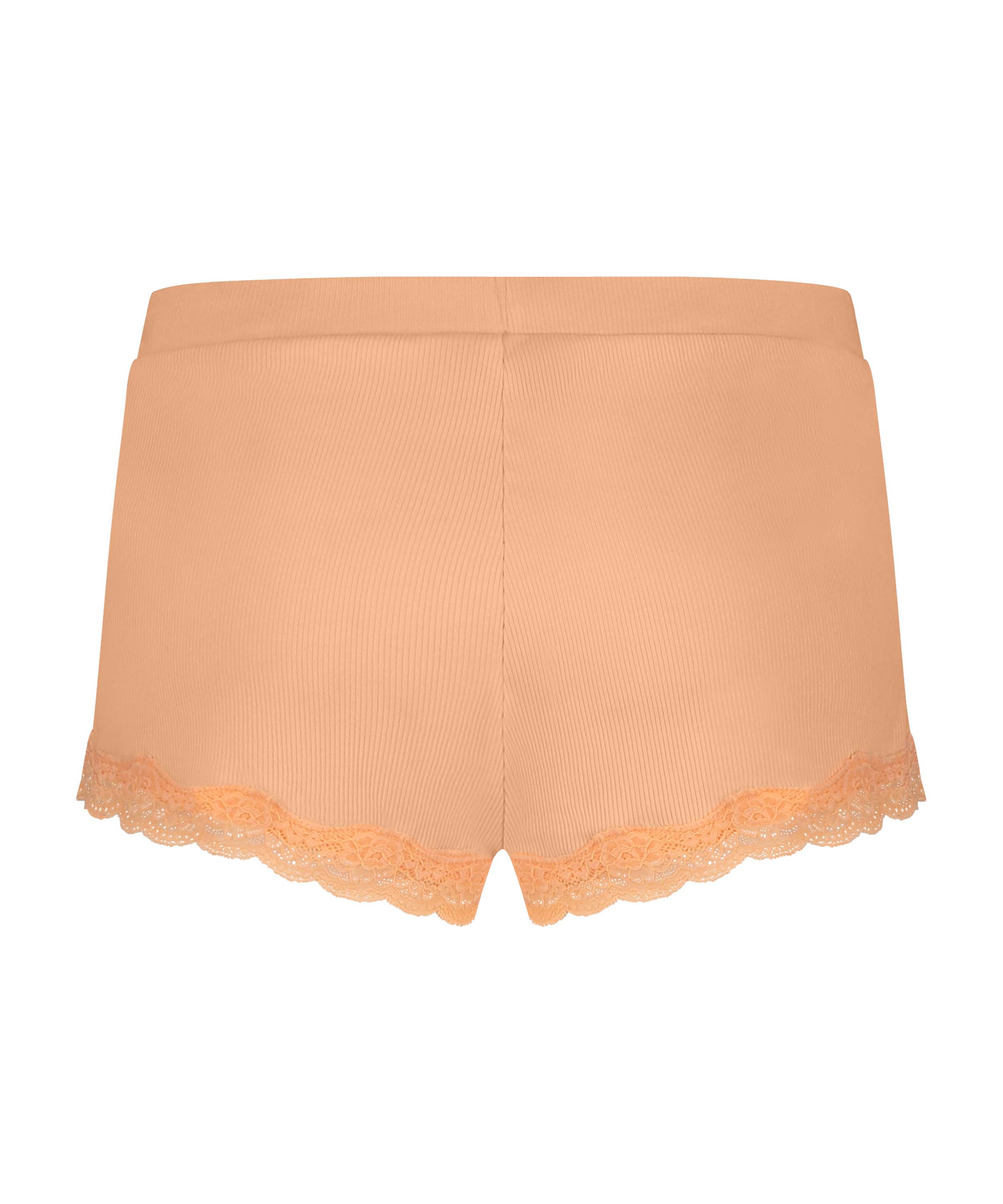 Ribbestrikker blondeshorts, Rosa, main