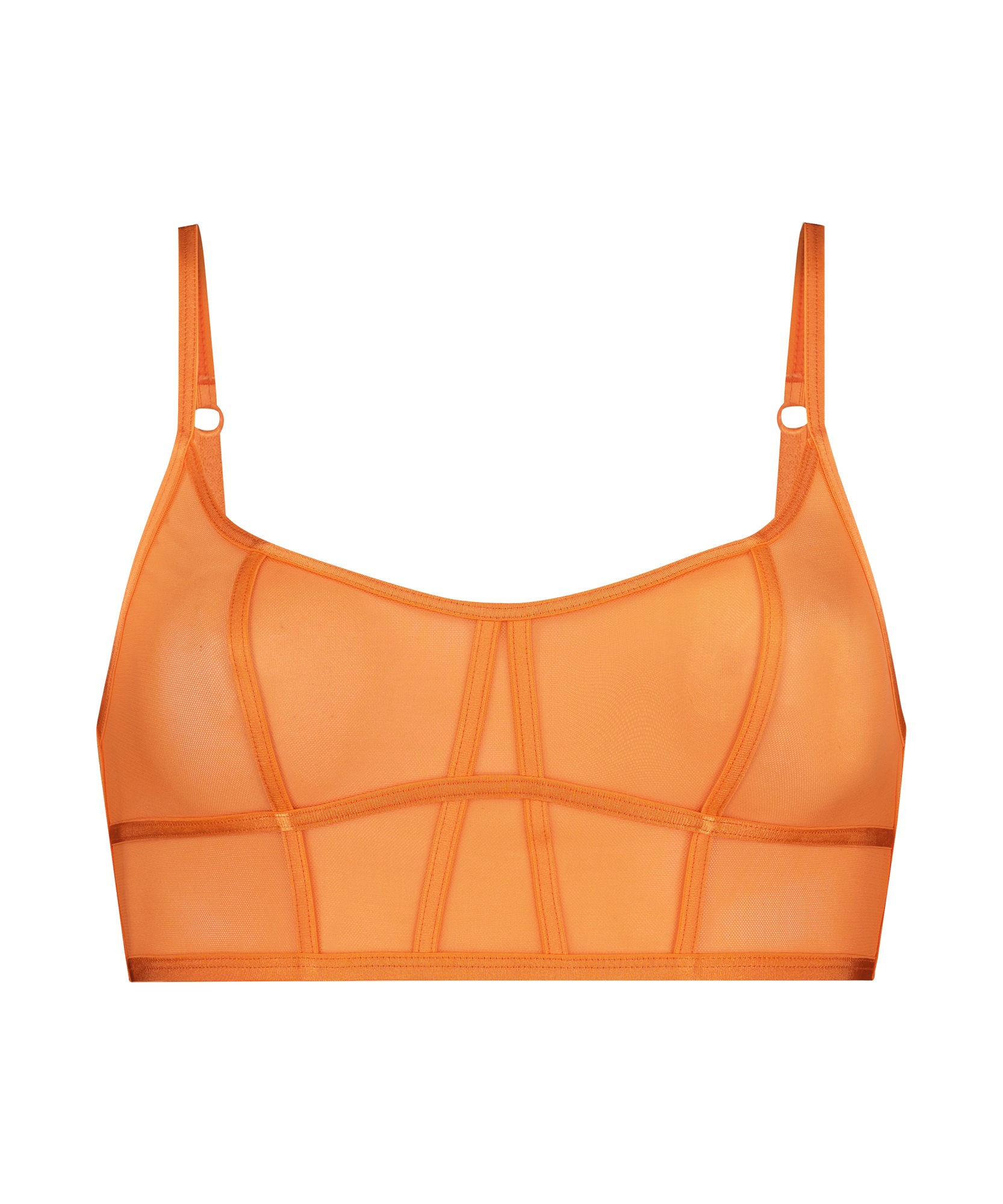 Bralette longline Sexy Mesh, Oransje, main