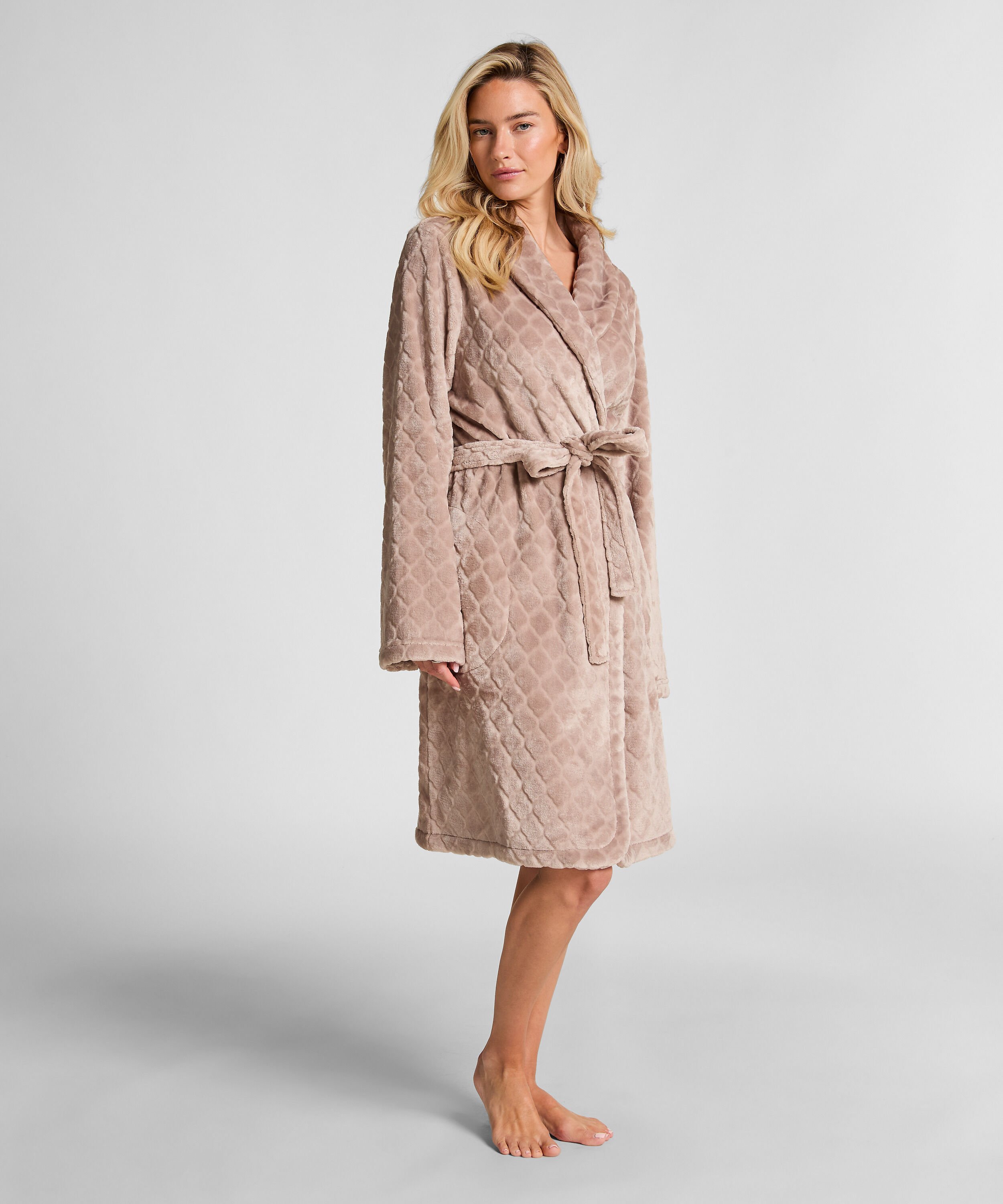 Badekåpe Fleece, Beige