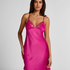 Peonie Slipdress Satin, Rosa