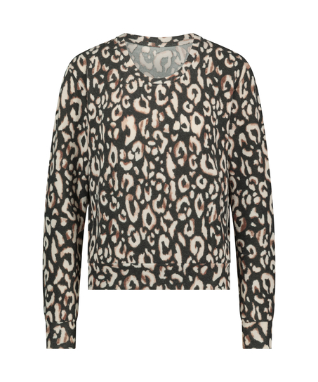 Pysjamatopp Jersey, Svart