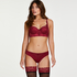 Chase polstret spile-BH med halve sk&aring;ler Rebecca Mir, R&oslash;d