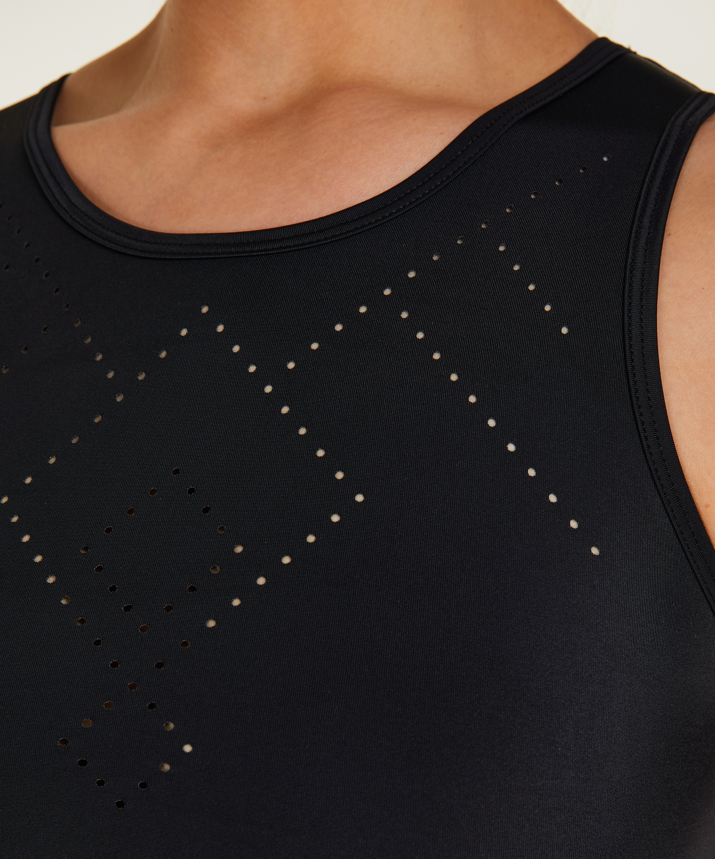 HKMX Naira crop-topp for trening, Svart, main