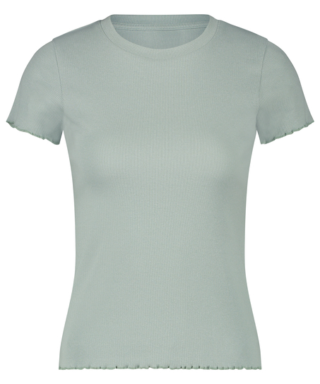 Kortermet bomullsskjorte, Grønn