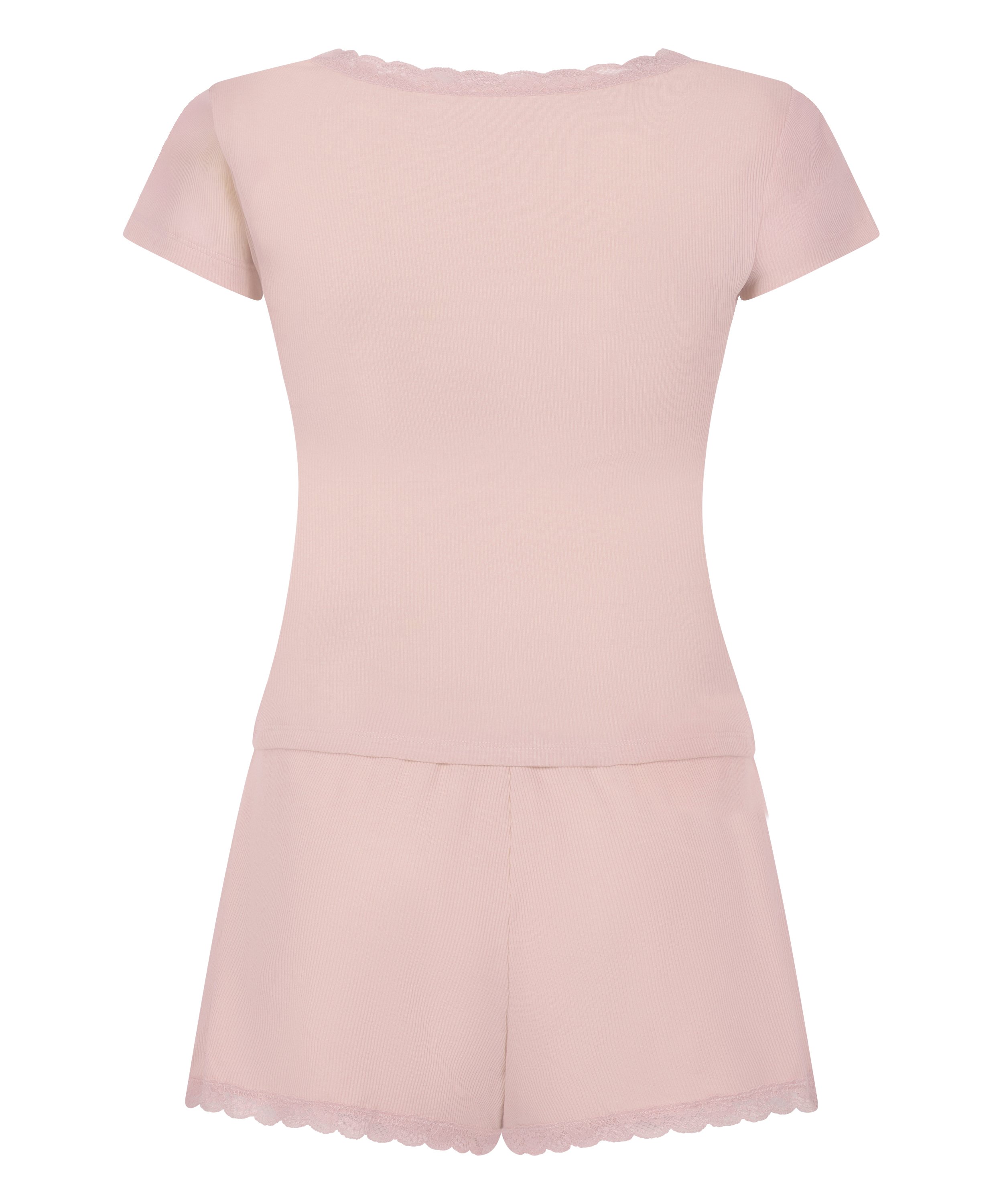 Pyjamassett ribblonder, Rosa, main