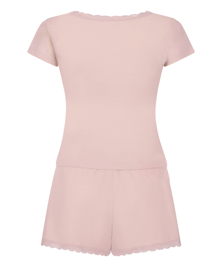 Pyjamassett ribblonder, Rosa