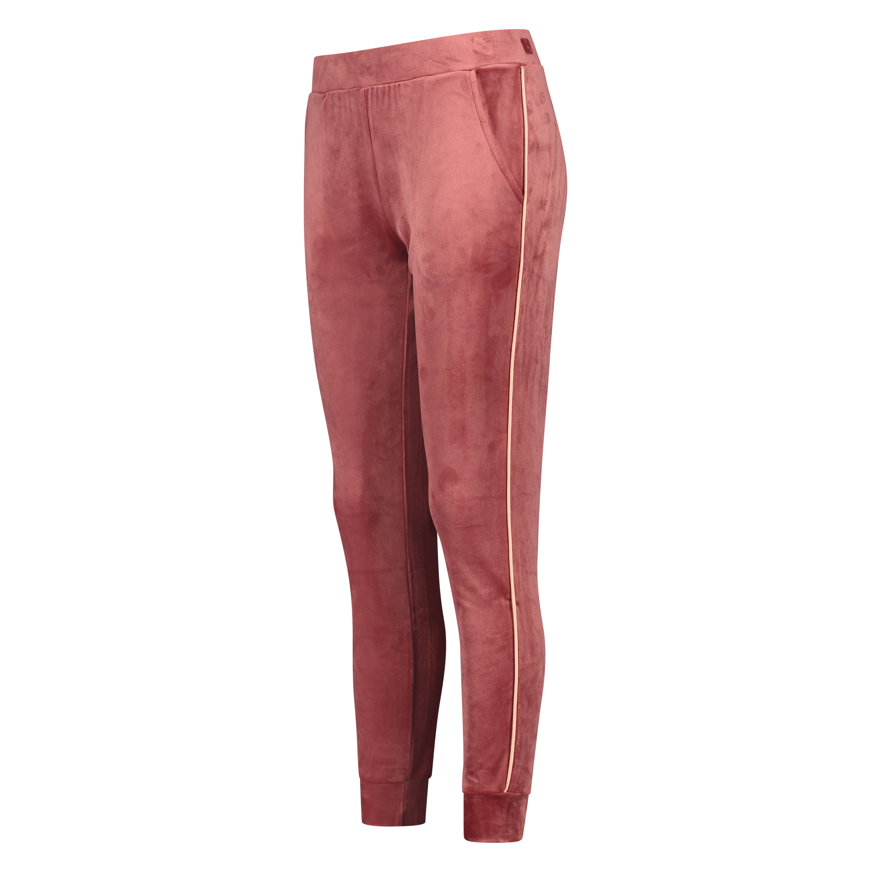 Velours Jogging Bottoms, Rosa, main
