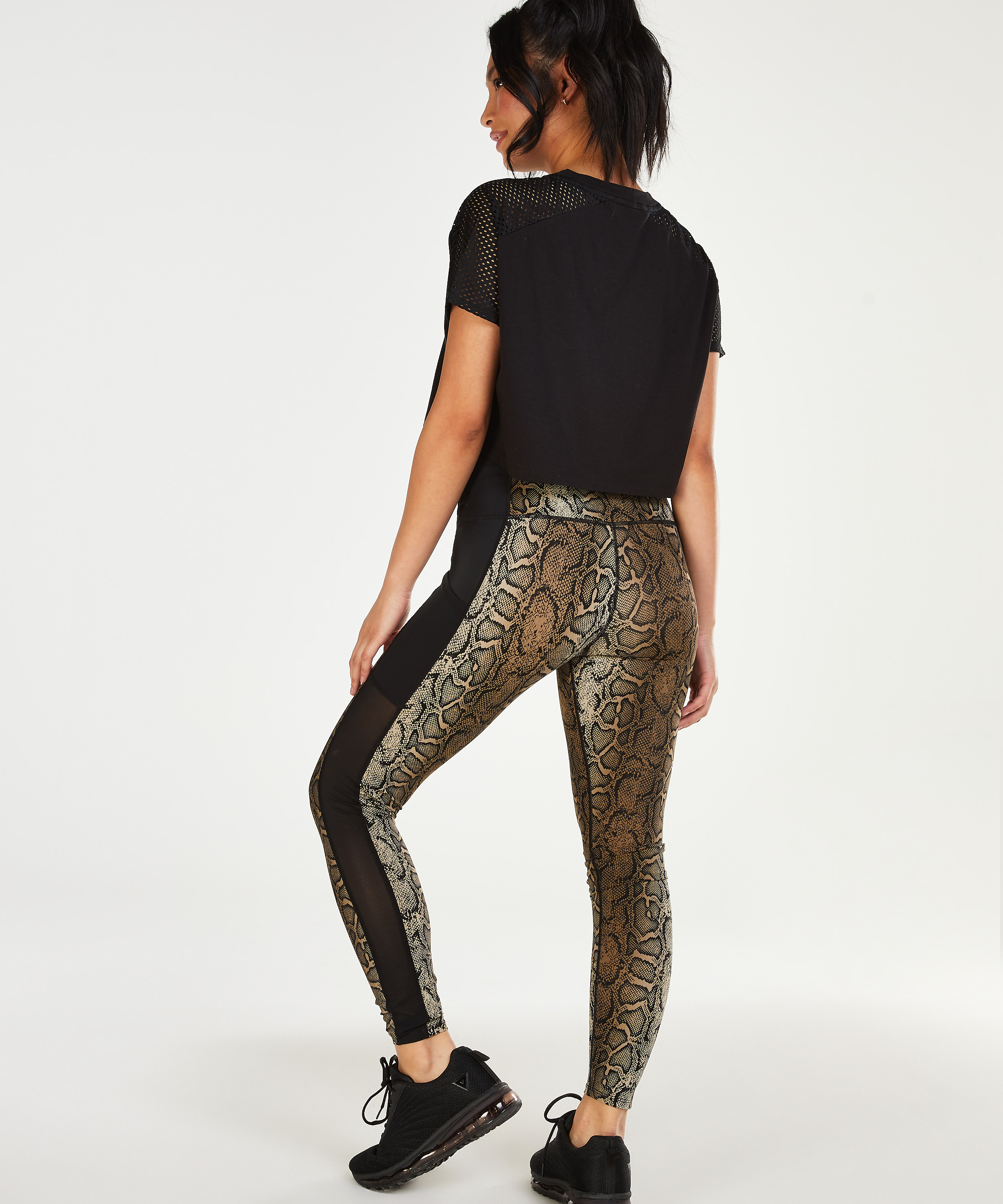 HKMX crop-topp, Svart, main