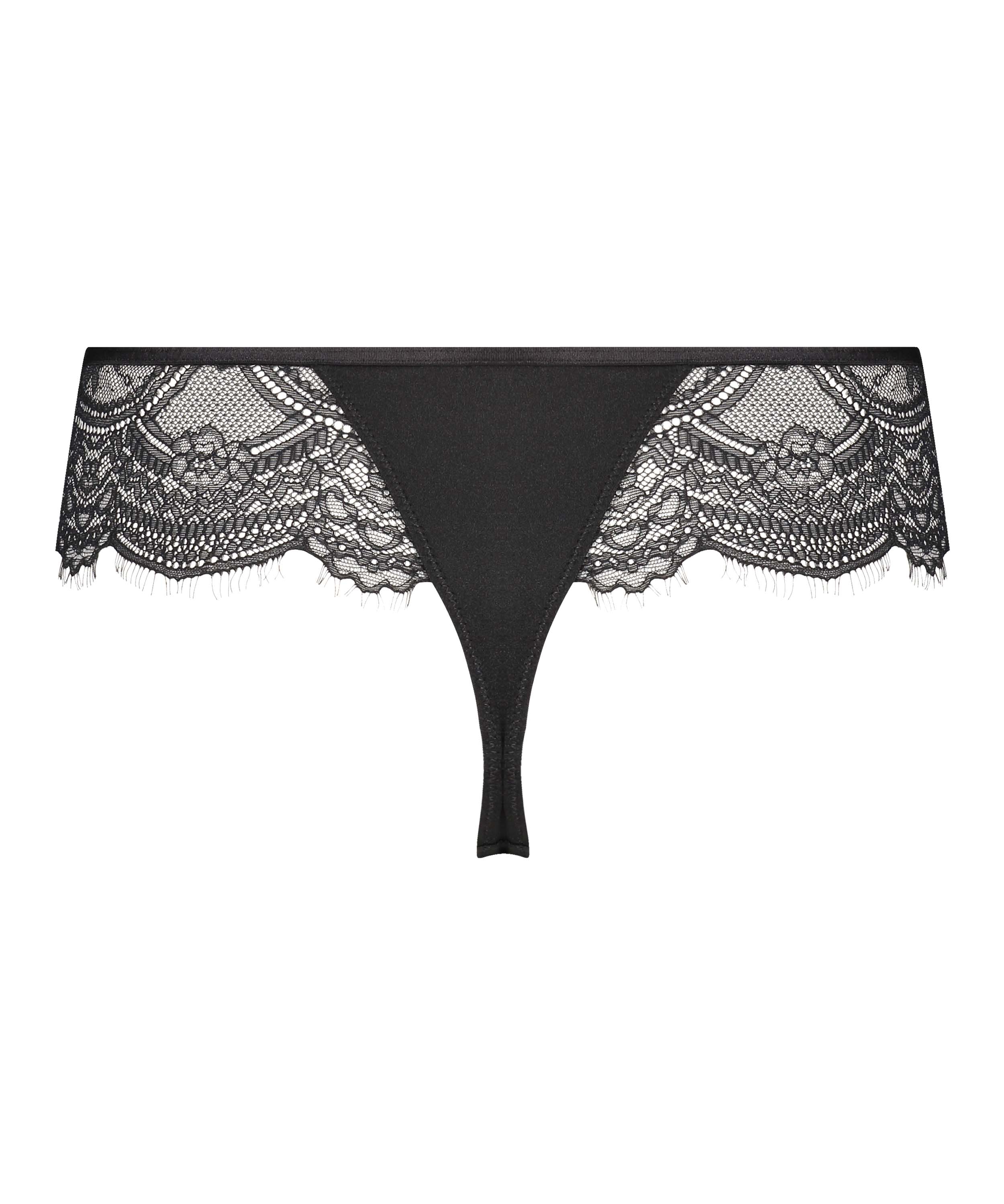 Nathalie boxerstring, Svart, main