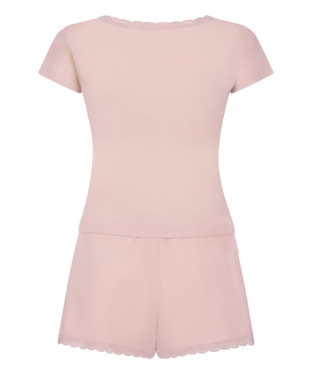 Pyjamassett ribblonder, Rosa