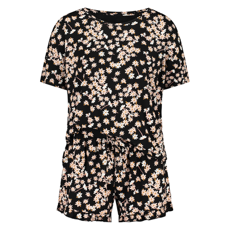 Kort pysjamassett, Svart