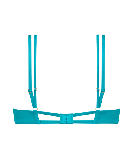 Polstret spile-BH med halve skåler Ellie, Blå