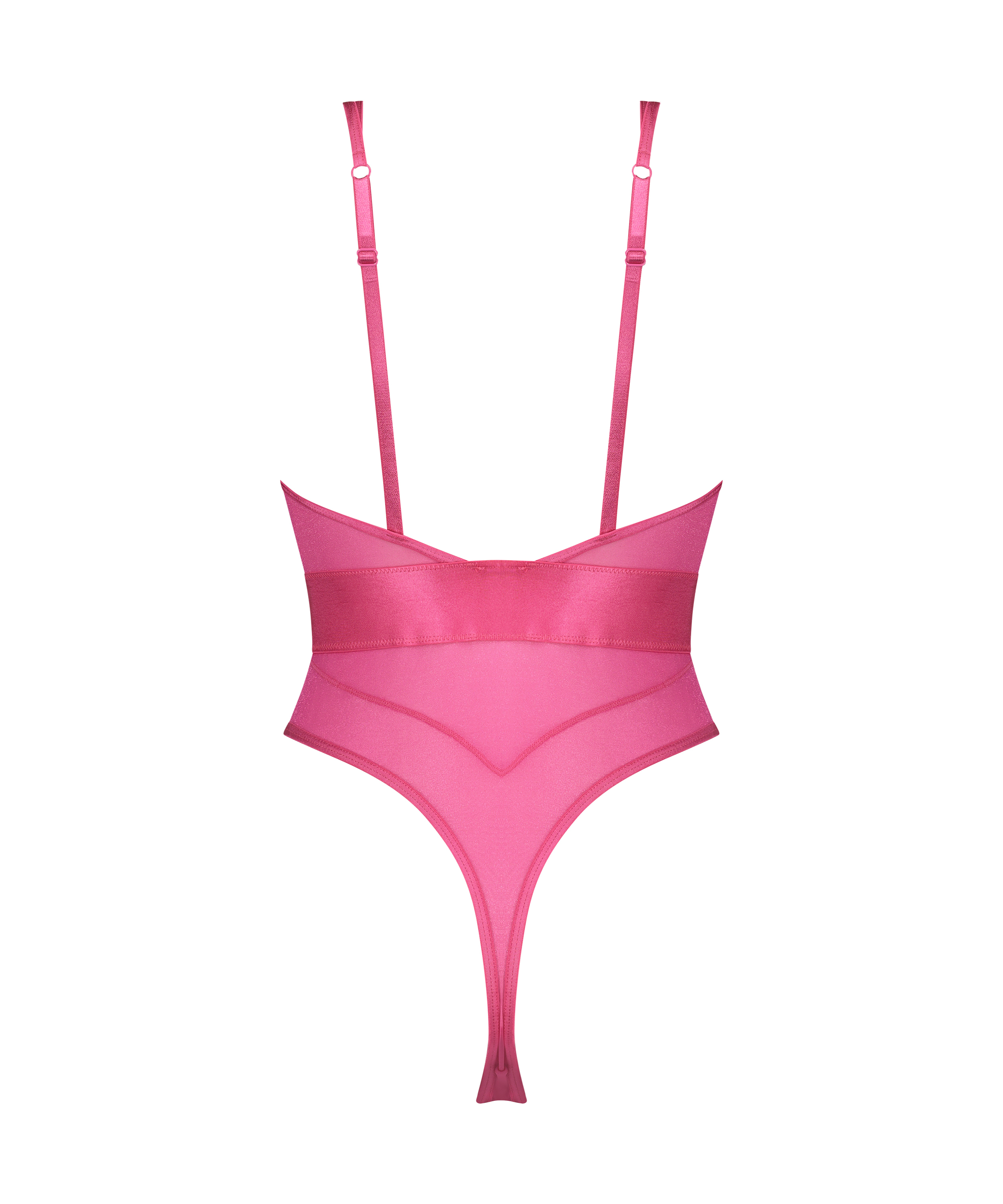Body med høy skjæring Glossy, Rosa, main