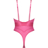 Body med høy skjæring Glossy, Rosa