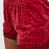 Velvet lace shorts, R&oslash;d