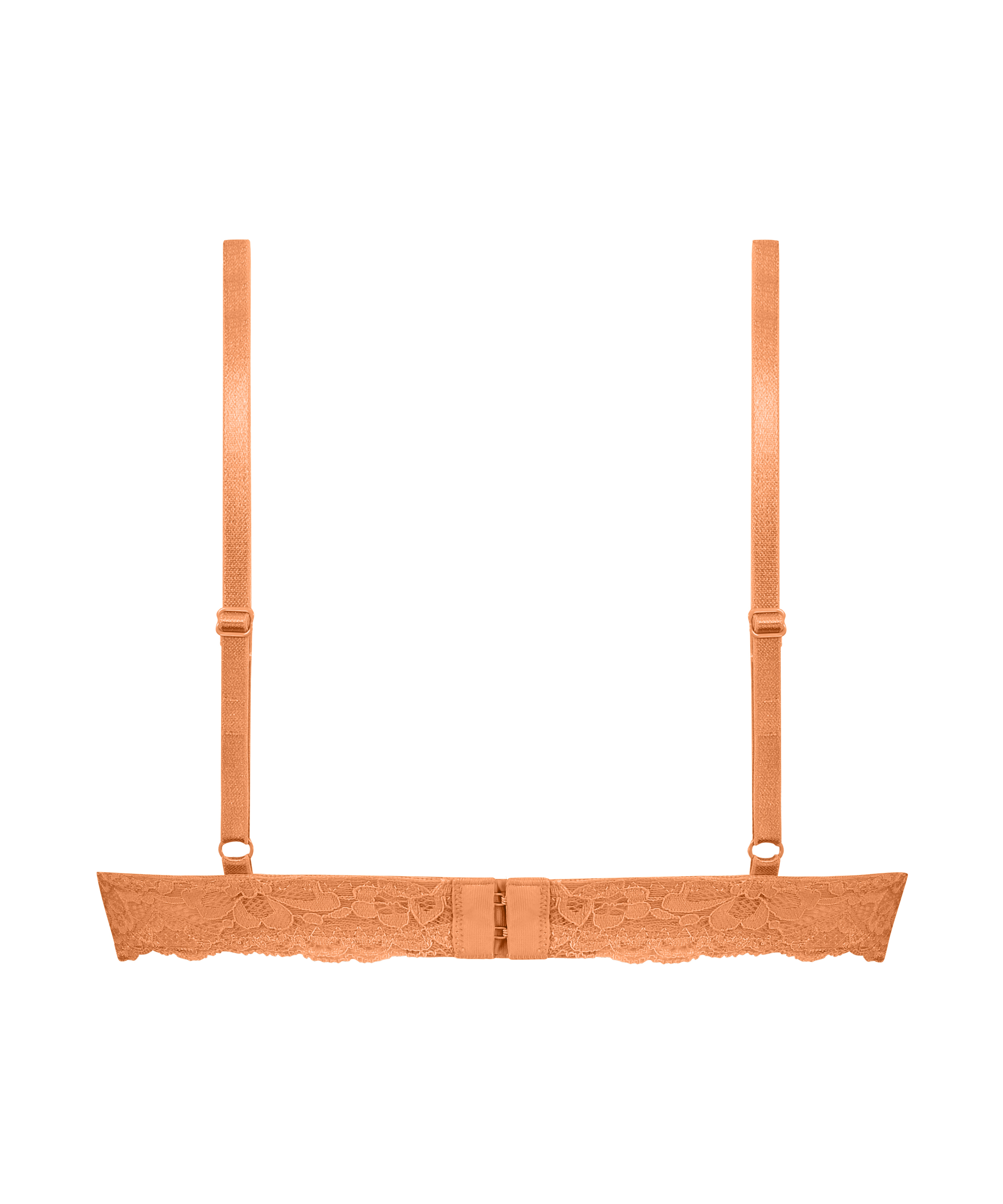 Vattert bh med b&oslash;yle push-up Marine, Oransje, main