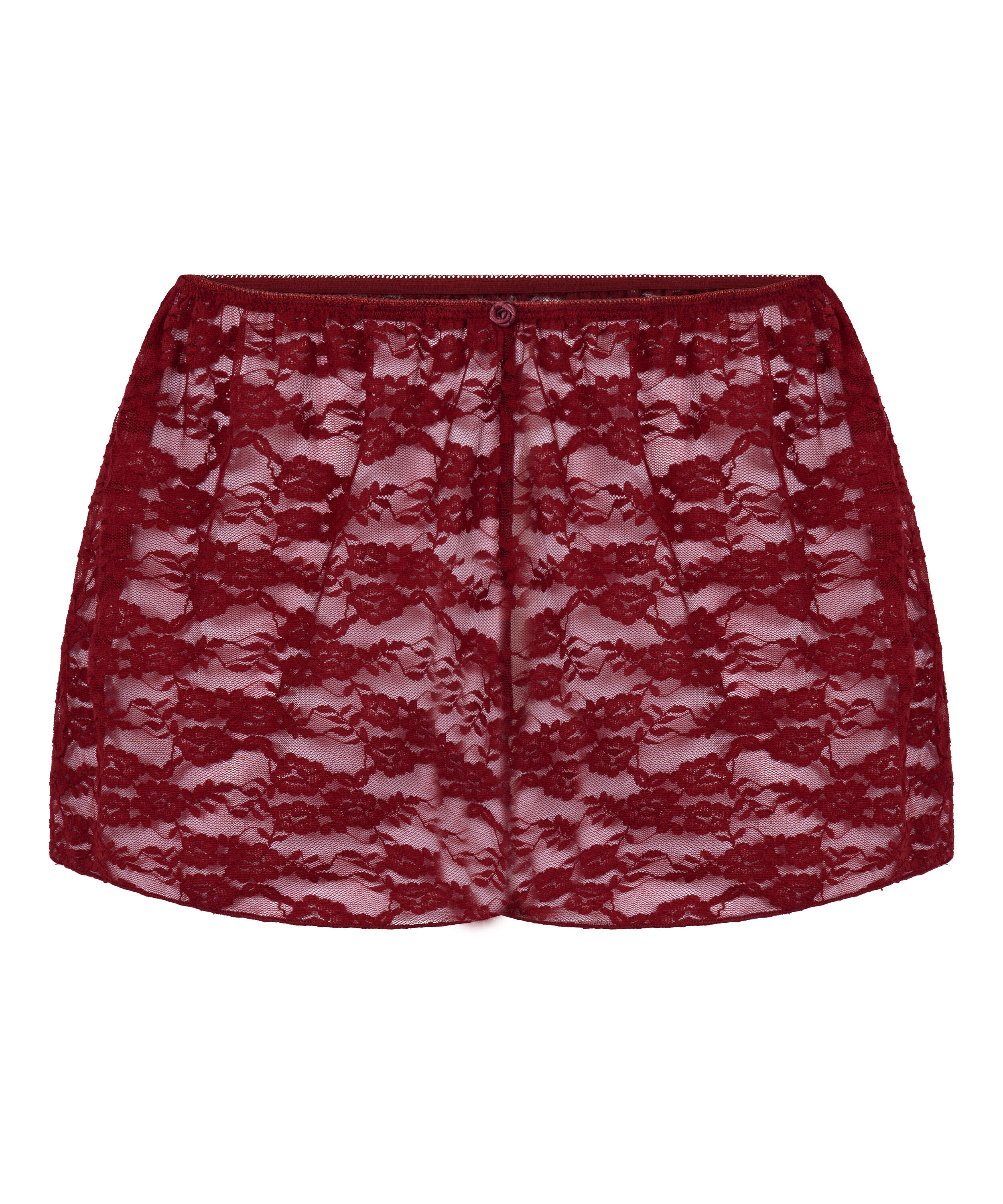 Short Allover Lace, R&oslash;d