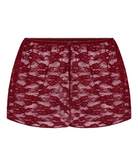Short Allover Lace, R&oslash;d