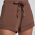 Essential shorts i jerseystoff, Brun