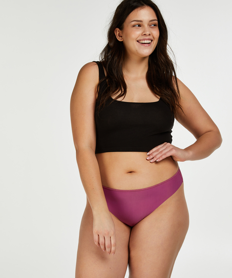 Usynlig thong med logo, Rosa