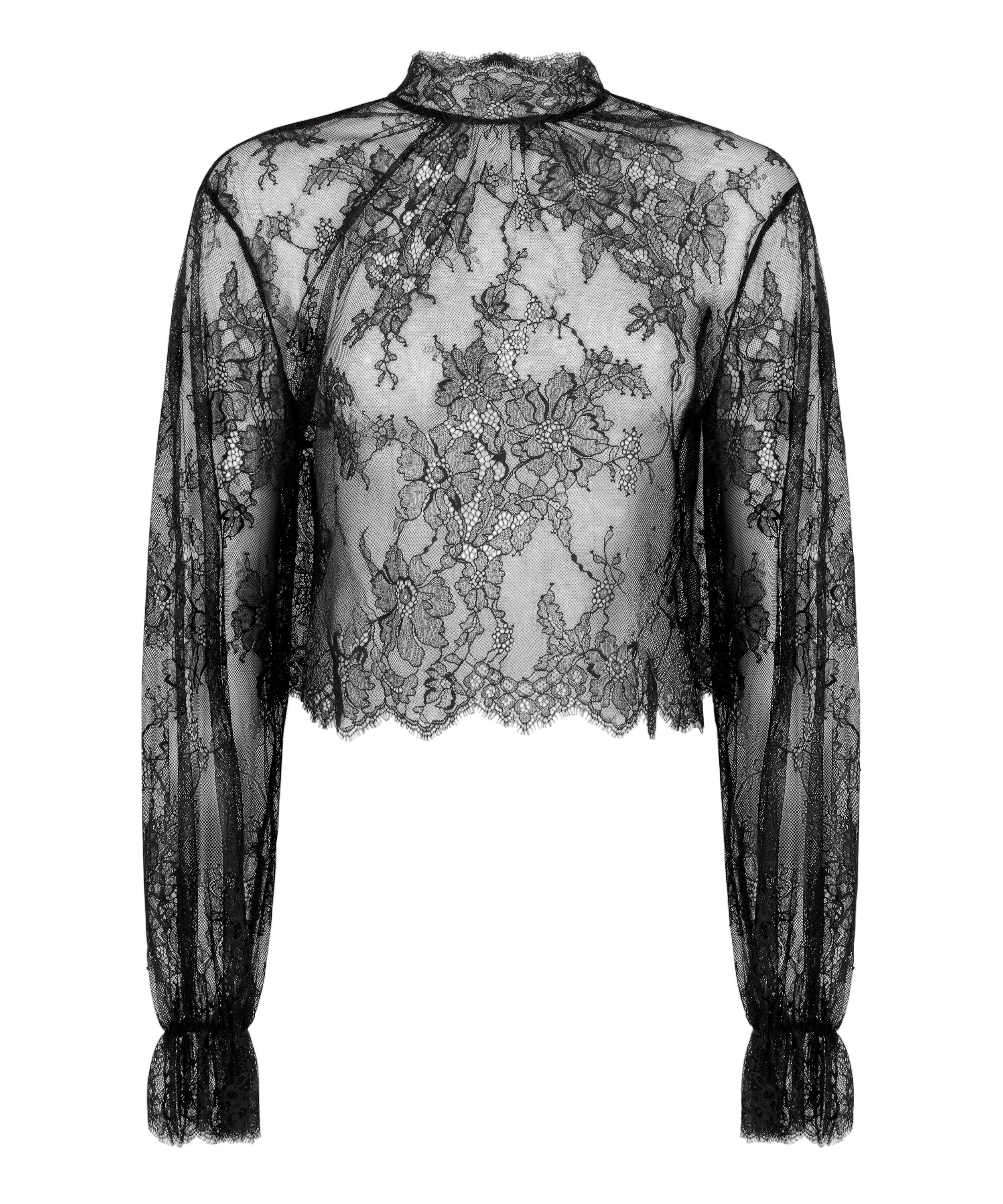 Pyjamas-topp Cecilia, Svart, main