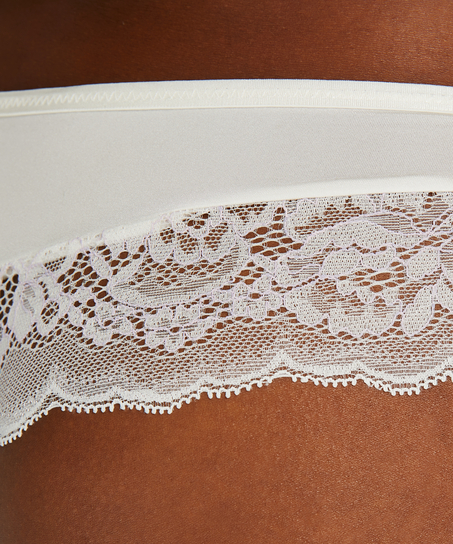 Camile hipster-string, Hvit