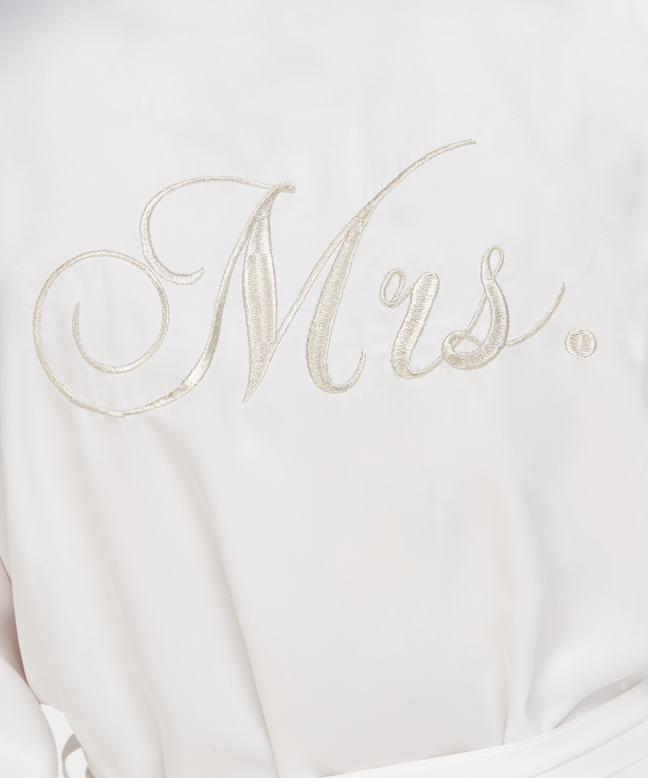 Kimono Bridal i sateng, Hvit, main