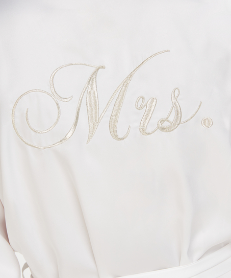 Kimono Bridal i sateng, Hvit