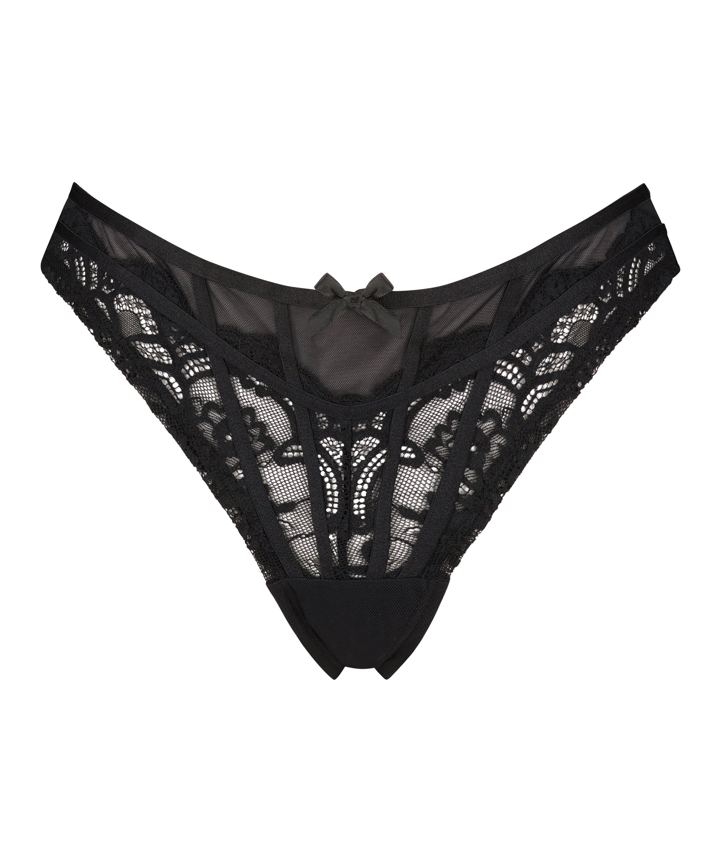 Arla brasiliansk truse med høy skjæring, Svart, main