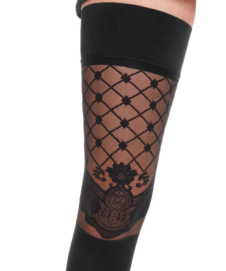 20 Denier Hold-Ups Opulence, Svart
