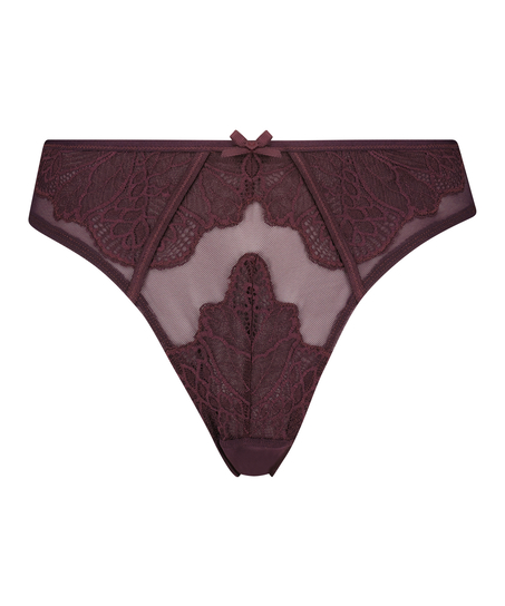 Mel brasiliansk truse med høy skjæring I AM Danielle, Lilla