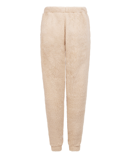 Fleece Snuggle joggebukse, Beige