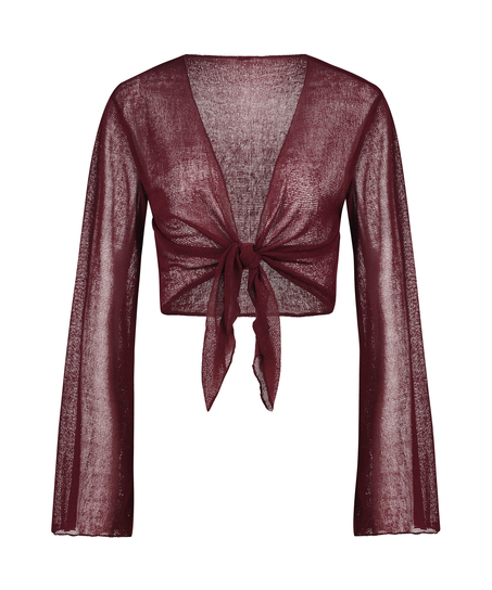 Åpen strandstrikketopp, Rød