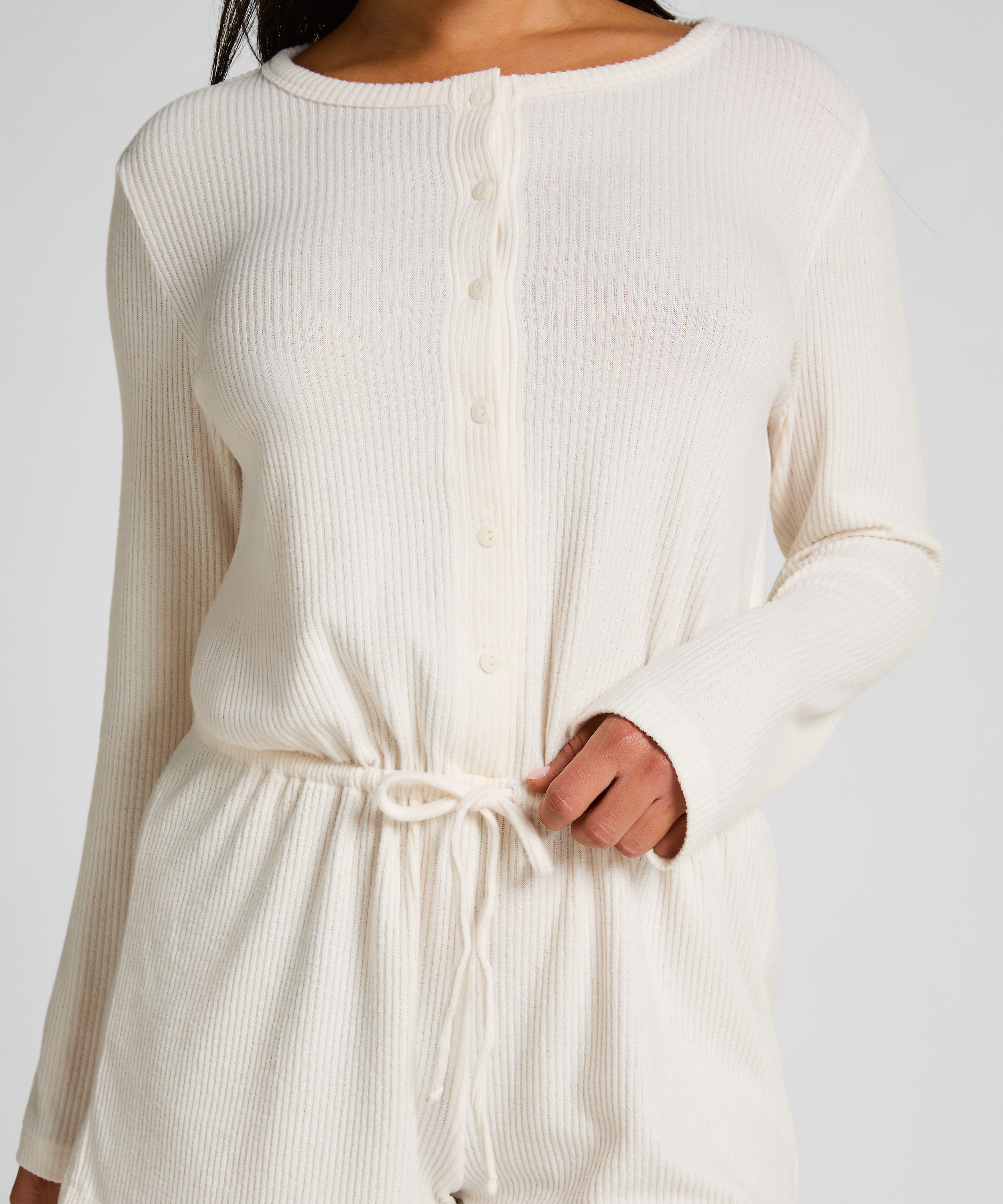 Onesie Short Jersey Rib, Hvit, main