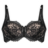 Cardi fôret BH med halvskåler og bøyle, Svart