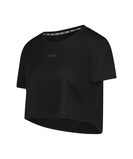 HKMX Crop-topp Mesh, Svart