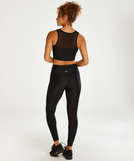 HKMX Shine on cropped sportstanktopp, Svart