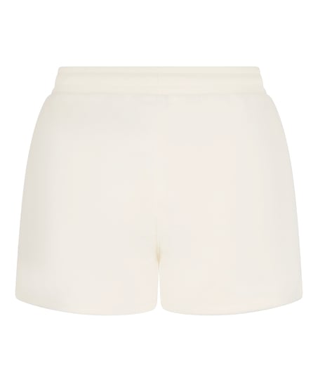 Short sporty fleece, Hvit