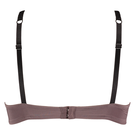 Padded underwired bra Loulou, Brun
