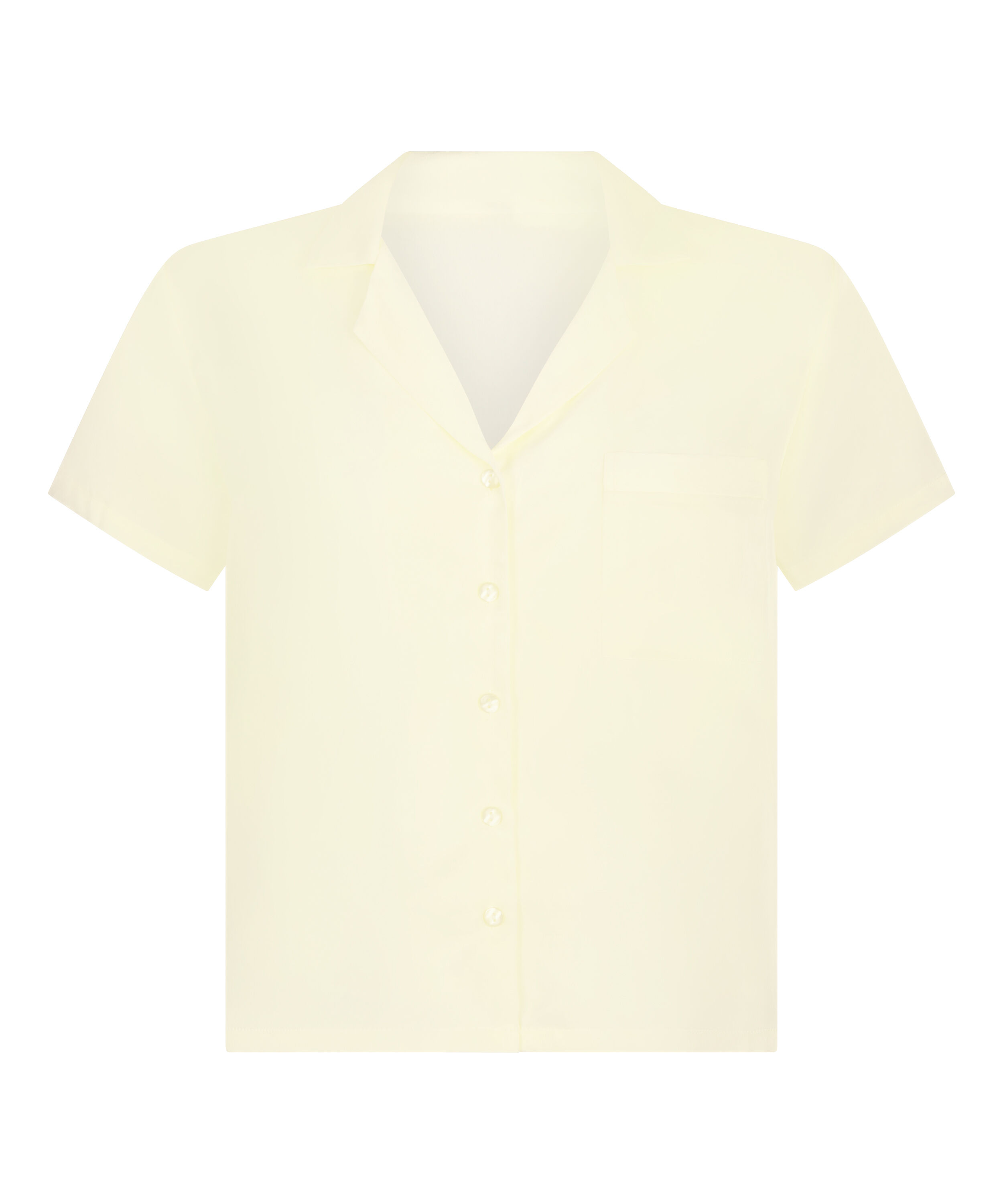 Kortermet jakke i sateng, Gul