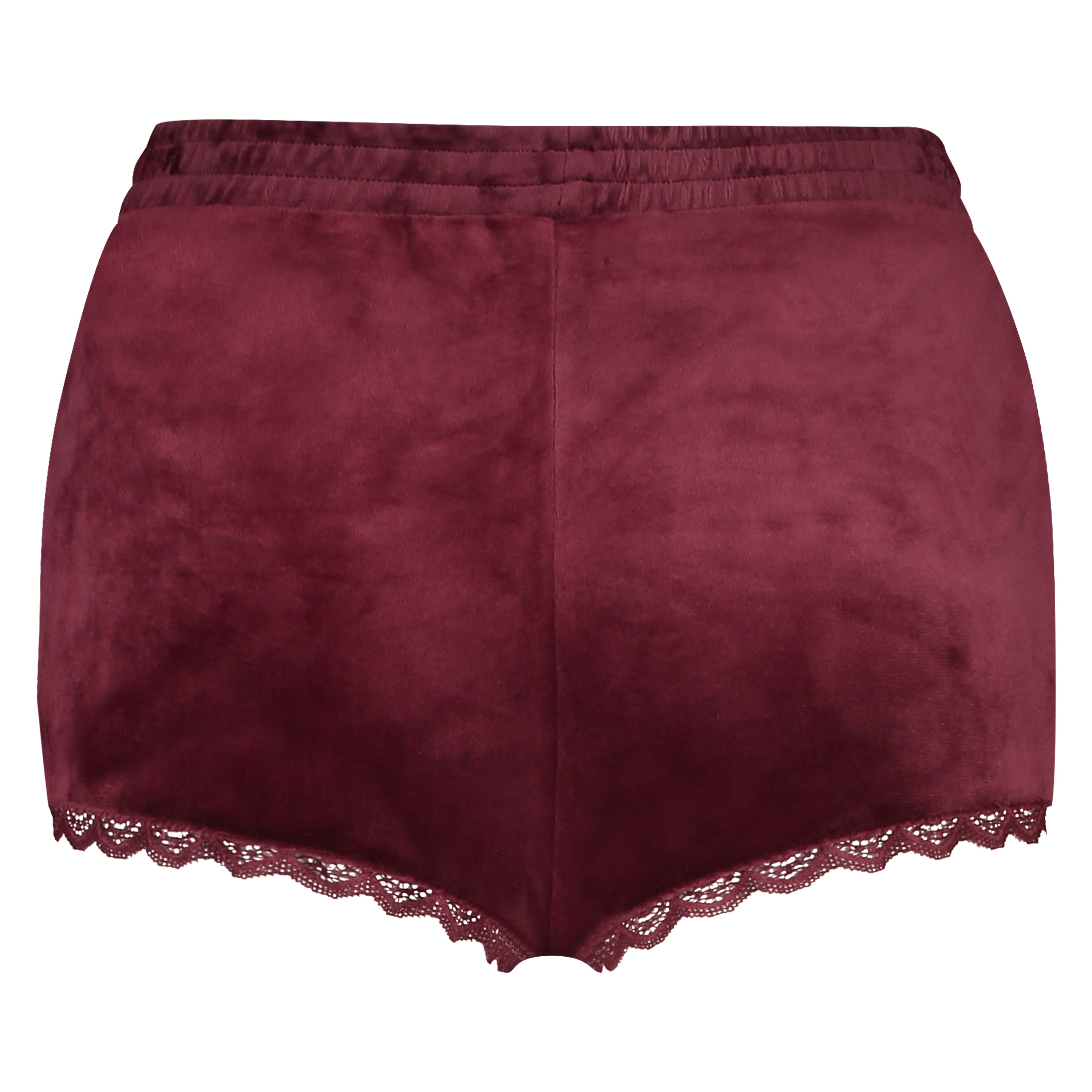 Velvet lace shorts, R&oslash;d, main