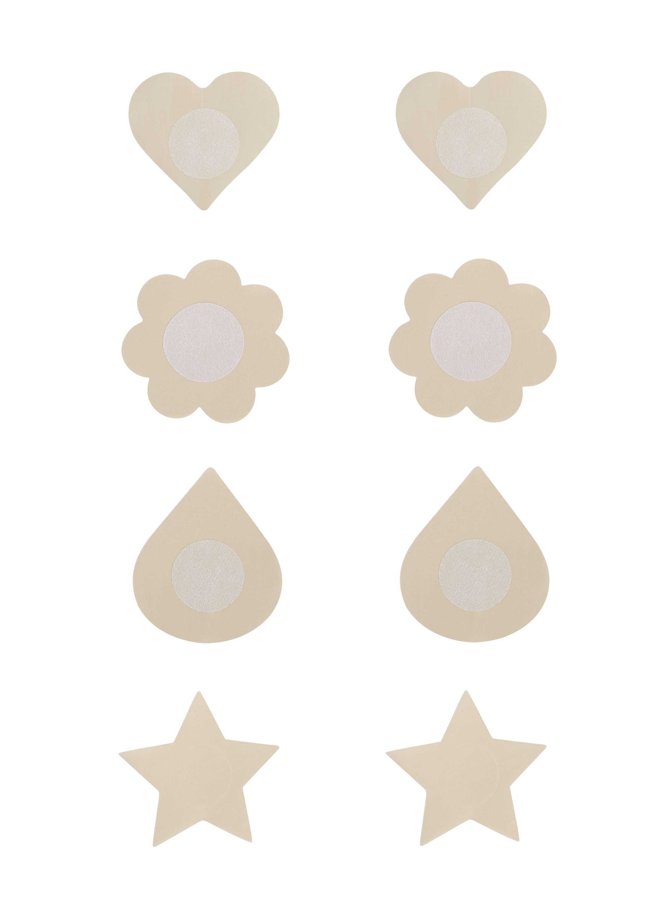 4-pakning Nipple Covers, Beige, main