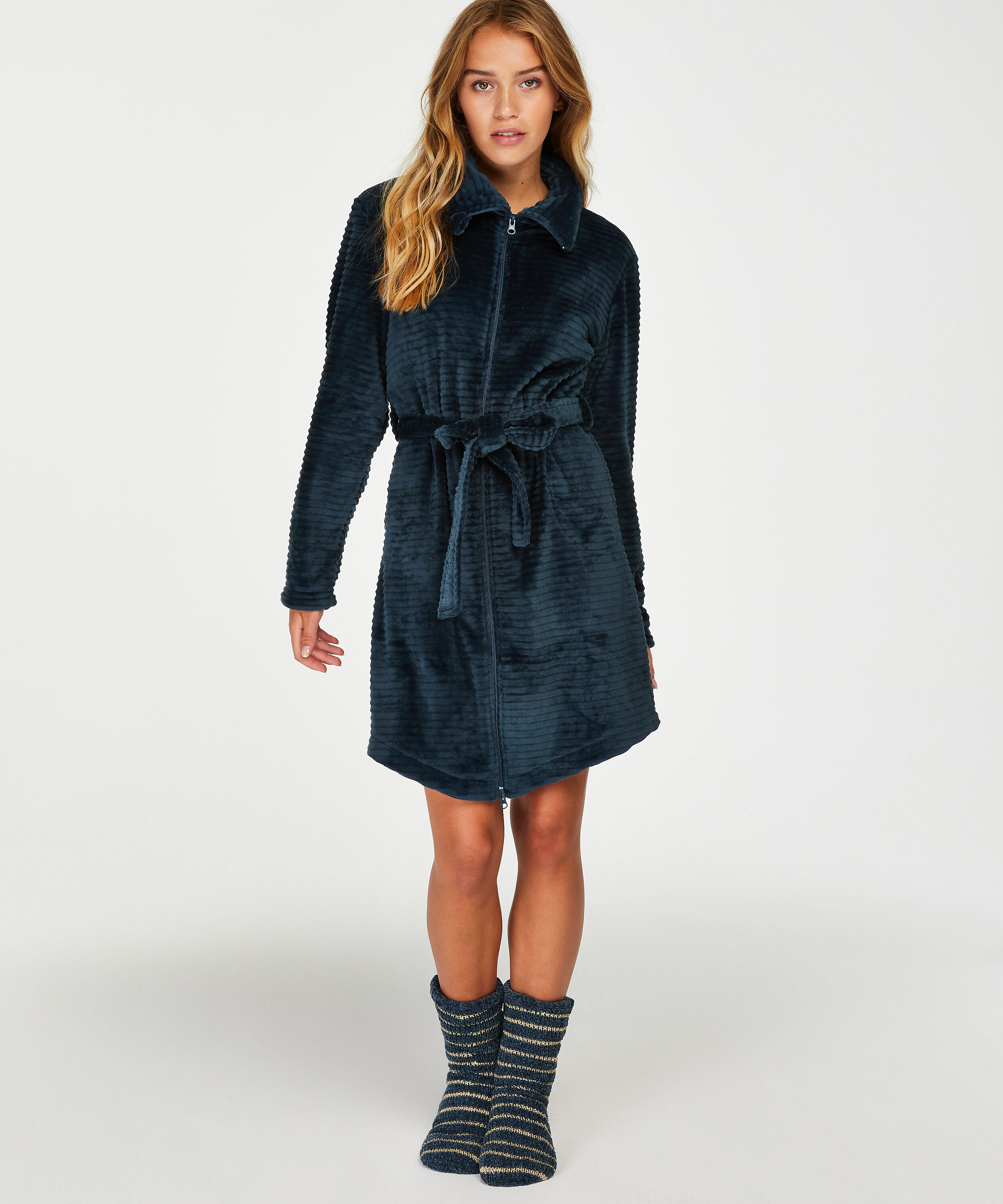 Badek&aring;pe Zip Fleece, Bl&aring;