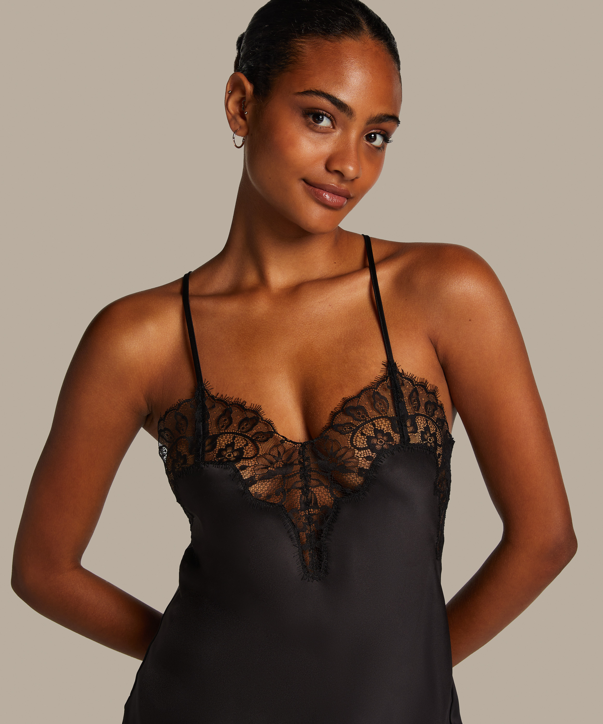 Underkjole Valerie, Svart, main